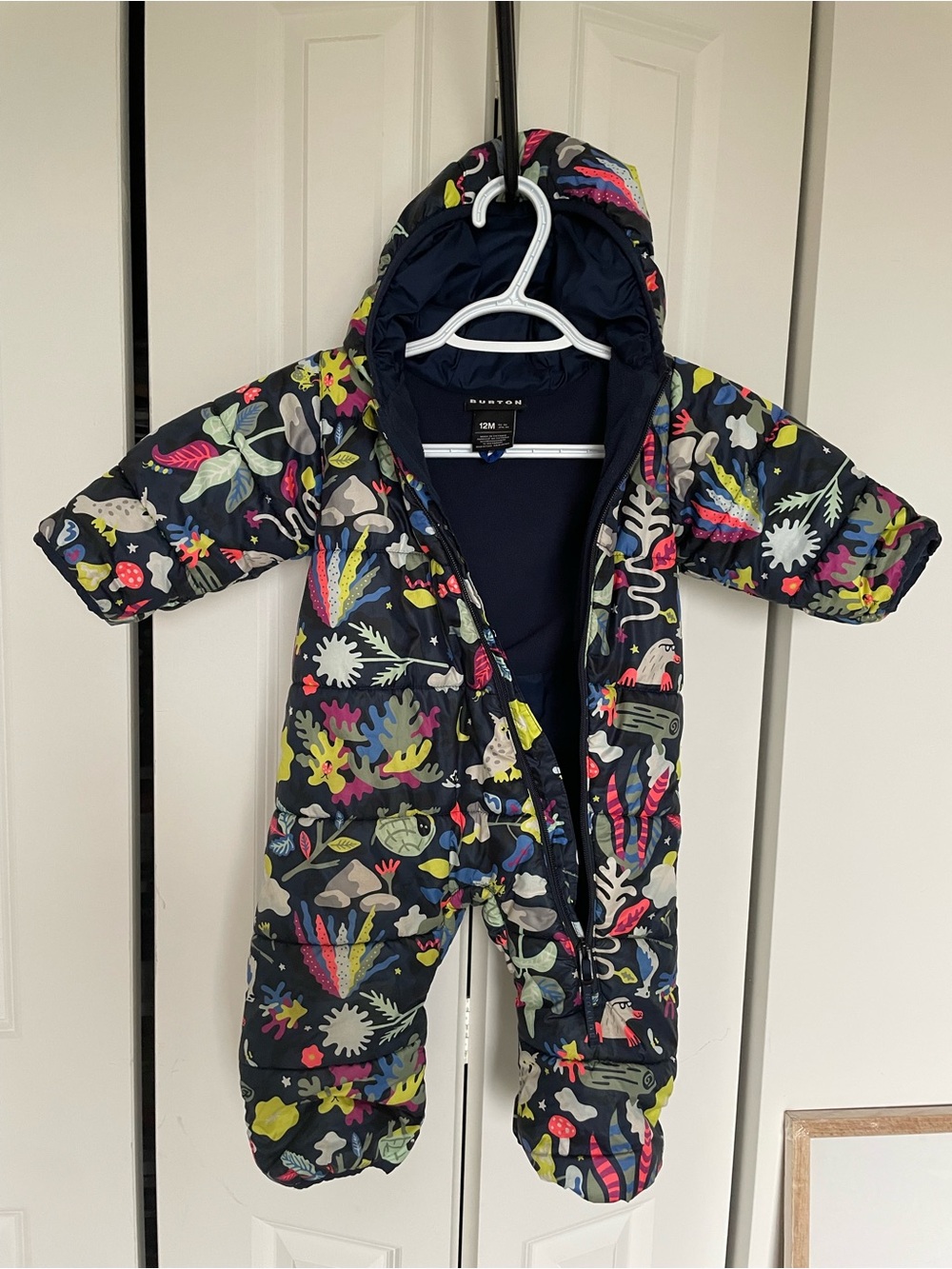 Burton Navy Infant Snowsuit with Multicolor Sea Print